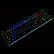 ユニクV 728キーRGBフルカラーバーライトゲームメニスカスボンボンドドゲームドゲームドミッキードマウスマウスマウスを食べるキーボードパッドパッドブラック茶軸