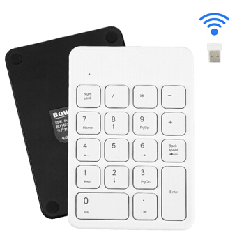 B.O.W航空世HW 157無線Bluetooth数字キーパッド充電可能ミニ財務マウスセットの外にUSBケーブルのノートパソコンの小型キーボードを接続します。