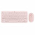 ロッジクルK 380 BluetoothキーボードパッドIPAD携帯キーボードピンクボタンマウスセット女性女神のバレンタインデープレゼントK 380ピンク+ピンクの玉石