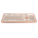 AZIO RCB POSHメールボックス無線Bluetoothキーボードキーボードキーボードバーライト復古104キーノートキーボードパッドiPADキーボード白色皮青軸自営