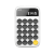 LOFREE洛斐糖豆丸点Bluetooth数字小キーボード計算機の財務計算機の外に無線ノートパソコンの白色を接続します。