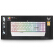 ユニック（Rapoo）V 720 Sメカルニボンド有線キーボードゲームボックスボックス108キーRGBバーライトキーボード可プログラムキーボードチキンキーボード白軸