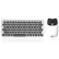 LOFREE洛斐dot丸帽ブルートゥースメールボックス青軸ワイヤスキーボーマウスセット充電（MacノートiPadパソコンオフィス）白セット