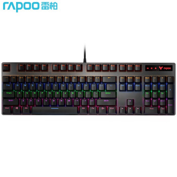 ユニック（Rapoo）V 500 PROメールボックス有線キーボードゲームミッキーボックス104キーハイブリッドキーボードチキンキーボード黒軸