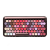 洛斐無線ブルートゥースメールボックスドットアップルMacコンピュータオフィスノートiPad携帯電話のマカロン女神限定の口紅キーボードローズゴールド限定版-茶軸