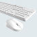 ミミック（MIIW）ワイヤレスオフィスキーボードマウスセットをワンタッチで切り替えます。ダブルシステムの全サイズの飛散防止プラグはホワイトです。