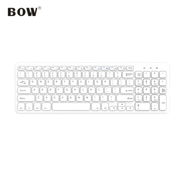 航世（BOW）HW 156 Cワレスキーボックスボックス薄型携帯キーボードデスクトップ汎用オフィスキーボード白色